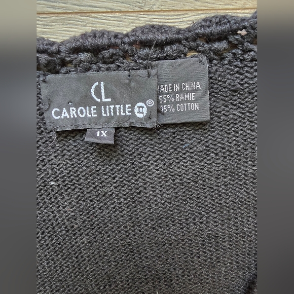 Carole Little Retro Crochet Sweater Vest - Picture 4 of 4